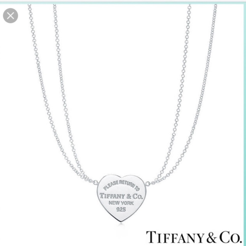 Retired Tiffany’s double chained heart necklace